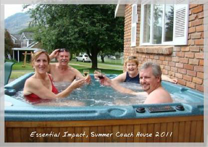 Hot tub, summer 2011